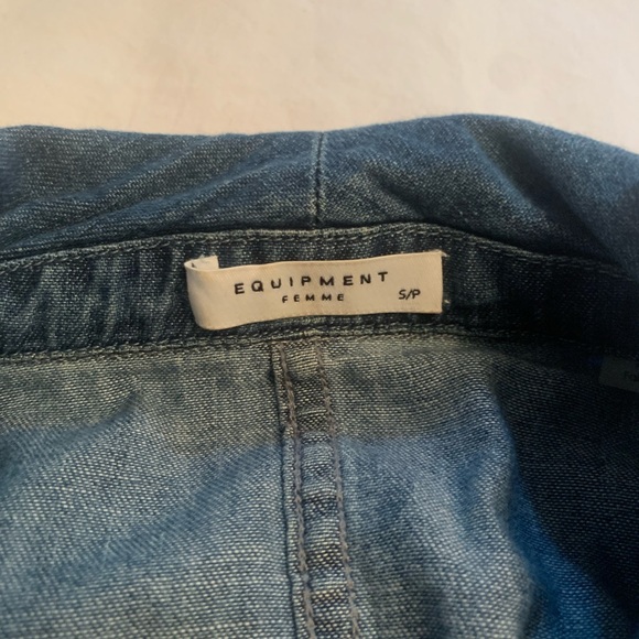 Equipment chambray denim wrap jacket - Picture 5 of 5